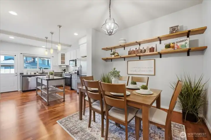Good size kitchen with dining area