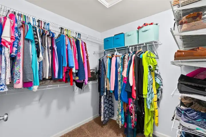 Primary walk in closet