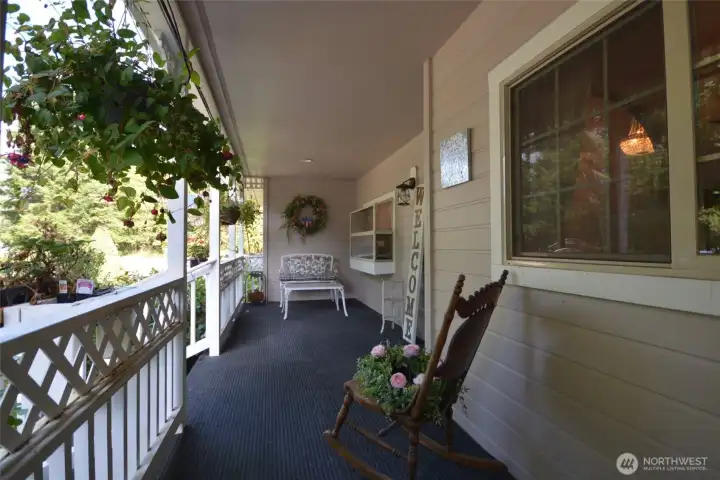 Enjoy the covered deck in a quiet and peaceful neighborhood. Lots of room for chairs, rockers and tables too. This will extend the time you can spend outdoors. Enjoy the covered deck in a quiet and peaceful neighborhood. Lots of room for chairs, rockers and tables too. This will extend the time you can spend outdoors.