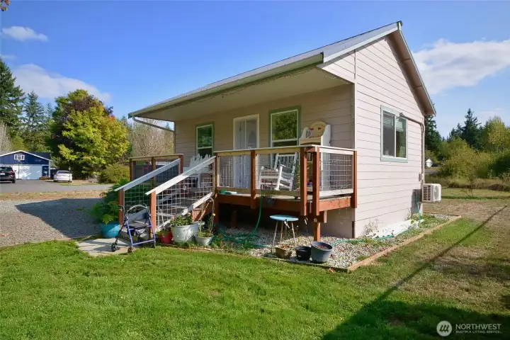 ADU #2 is a 360 sq ft little gem, built in 2023 with permtis. It has the same metal roofing, Hardi plank exterior and Milguard windows, like the other structures. The covered proch is 8' x 24'. Theres a mini split for heating and A/C and instant hot water heater. There is a 250 gallon propane tank f the stove & hot water heater. ADU #2 is a 360 sq ft little gem, built in 2023 with permtis. It has the same metal roofing, Hardi plank exterior and Milguard windows, like the other structures. The covered proch is 8' x 24'. Theres a mini split for heating and A/C and instant hot water heater. There is a 250 gallon propane tank f the stove & hot water heater.