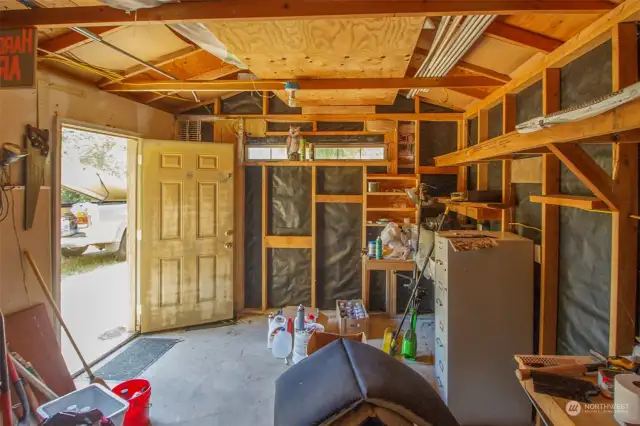 Interior photo of small shed on 71 East Ridgeview Drive Parcel.