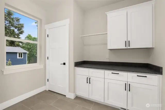 Utility room with large counter