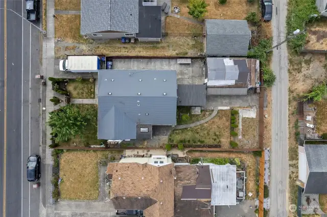 Aerial view of the whole property.