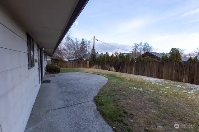 Rear Patio and yard