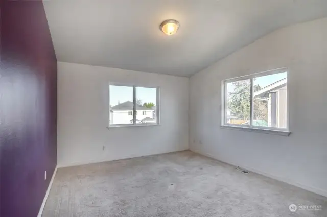 Bedroom #3 with vaulted ceilings