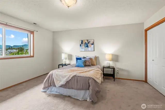 Light, bright and plenty of room for a king bed!