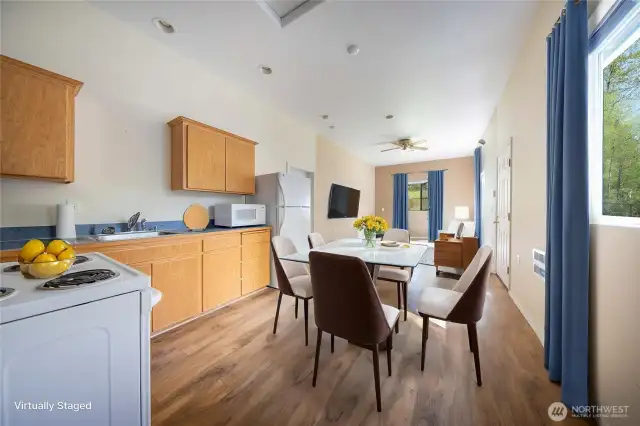 Hanger apartment kitchen and dining