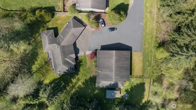 Arial view of compound