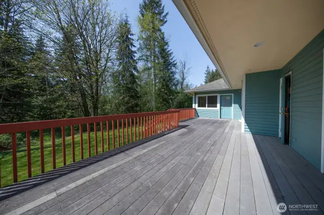 Large deck with SW exposure perfect for entertaining.