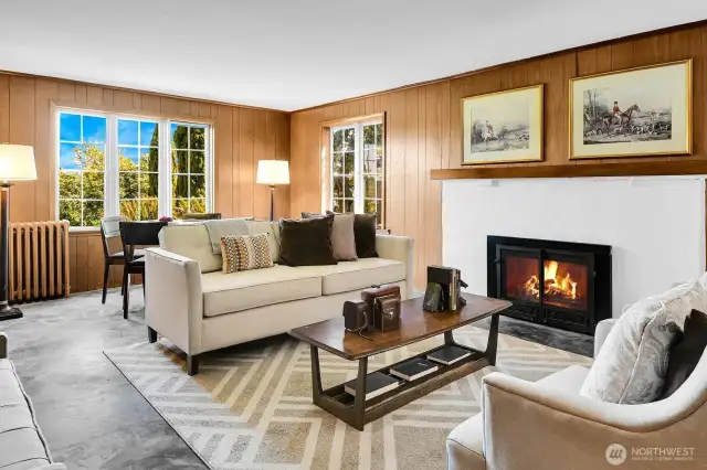 Charming lower level family room.