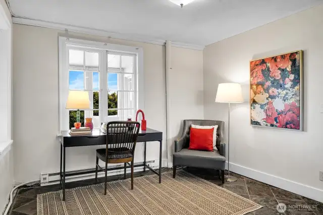 Possible 4th bedroom on lower level. Full-size closet out of frame here.
