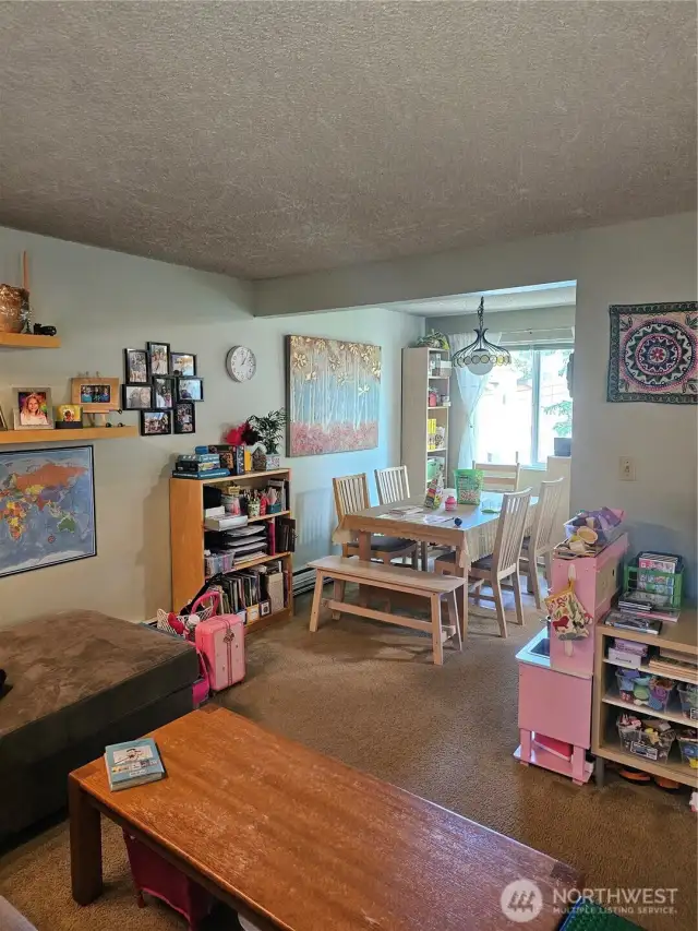 Units three and four are both 2 levels with the same floorplan. Living room to Dining room.