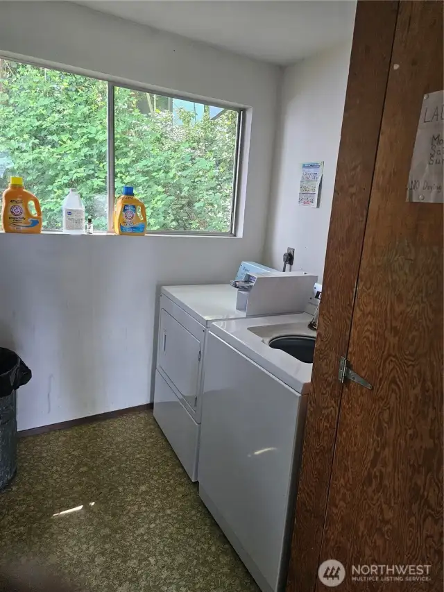 Shared Coin-Op Laundry.