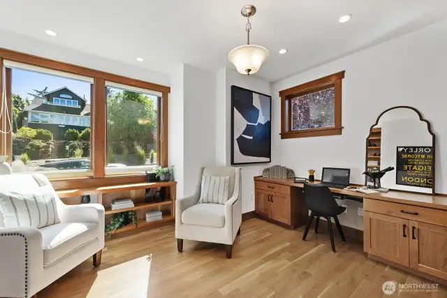 Custom office on main floor