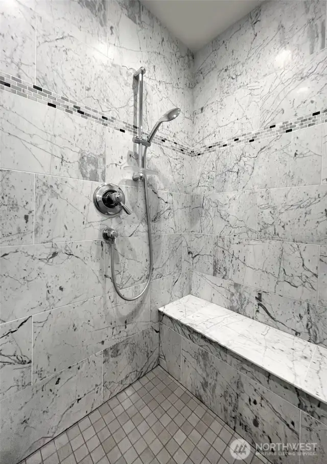 Walk in shower for 2