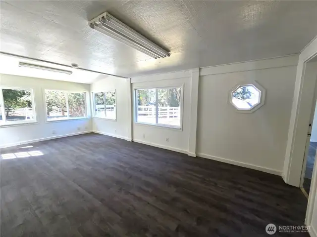 Bedroom, exercise room,  hobby room, or office, exterior entance.