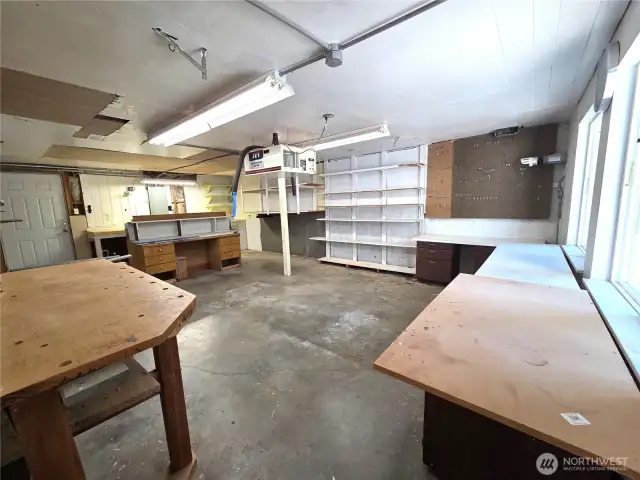 Workshop entrance from exercise room