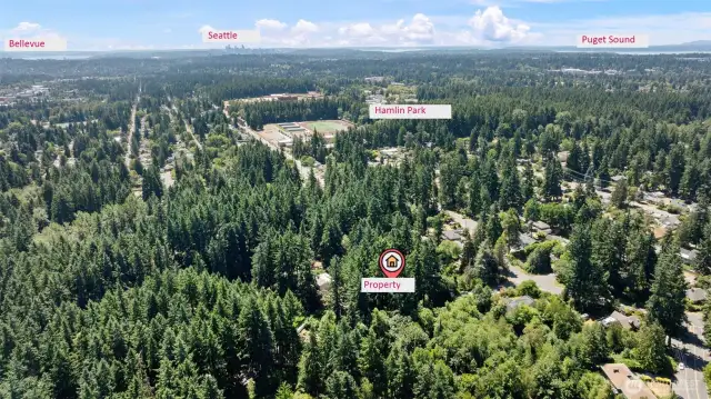 Hamlin Park is just to the south of this property providing walking paths, ballfields and so much more.  Just over the hill is North City for shopping and dining in Shoreline.