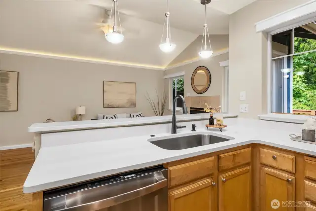Cook and connect—open kitchen keeps you part of the conversation