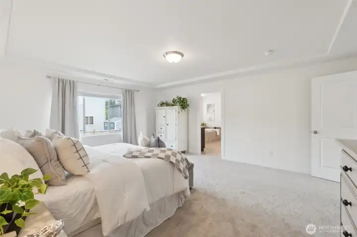 Primary Suite Overlooks Backyard