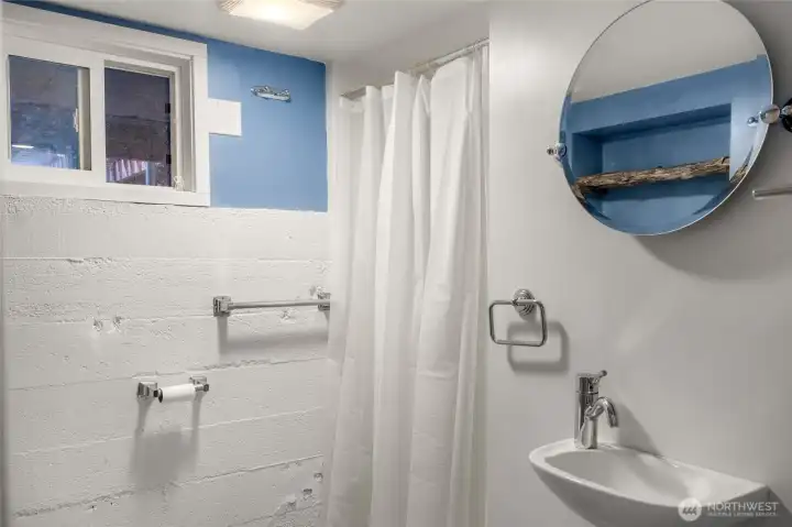 Basement has a 3/4 bath