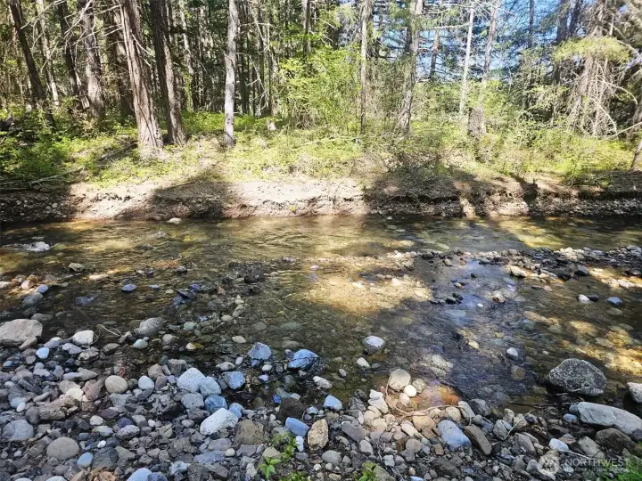 Seasonal Silver Creek runs along the property, not in a flood zone, the front of the home overlooks this lovely paradise Seasonal Silver Creek runs along the property, not in a flood zone, the front of the home overlooks this lovely paradise