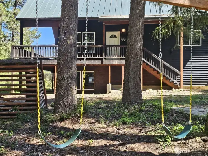 This home has the perfect outdoor playground, fresh air, creek, ride your quads, motorcycles, side by sides and snowmobiles right out your front door to miles and miles of trails. Year around fun and frolic!