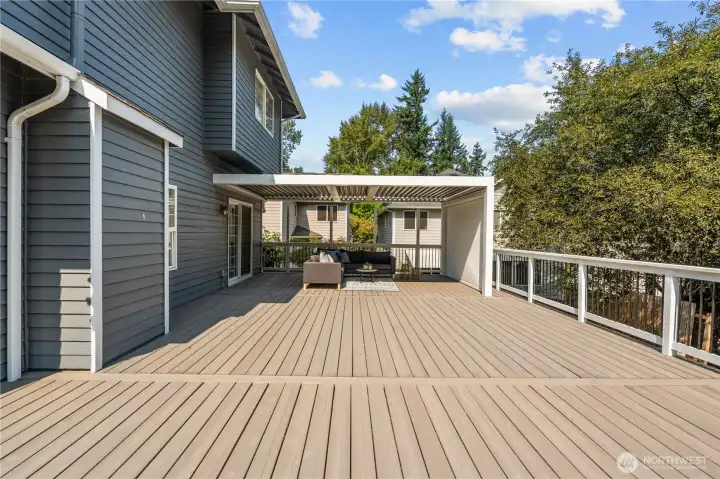 Wrap around deck