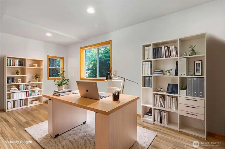 virtually staged office