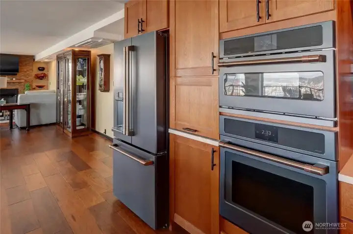 The kitchen is a gourmet chef's dream