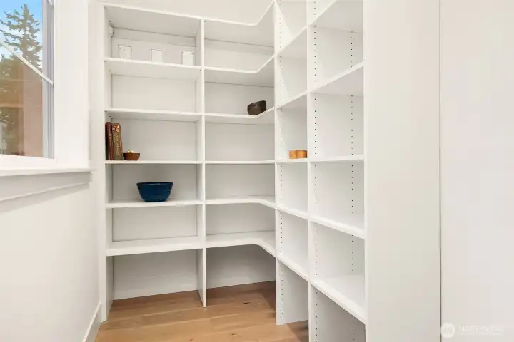 Walk in pantry   Photos are for illustrative purposes only