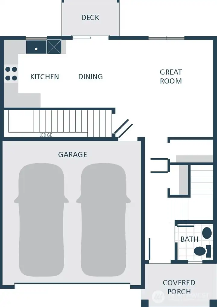Image is a rendering. Photographs are for illustrative purposes only. Features, finishes, interior/exterior colors, landscaping and floorplan shown may vary from actual homes built