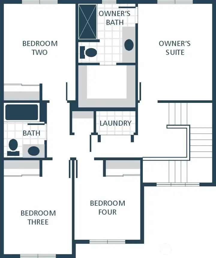 Image is a rendering. Photographs are for illustrative purposes only. Features, finishes, interior/exterior colors, landscaping and floorplan shown may vary from actual homes built