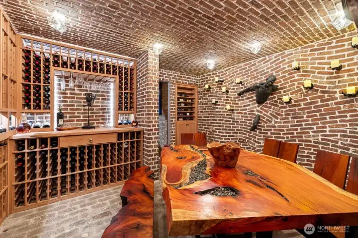 This wine cellar is a testament to the enduring legacy of winemaking, a place where history, legend, and passion converge.