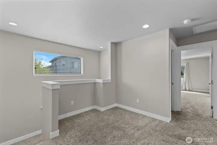 Upper floor reading nook