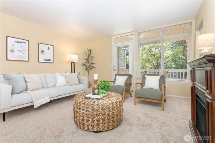 This unit is very quiet, with nature in your backyard!
