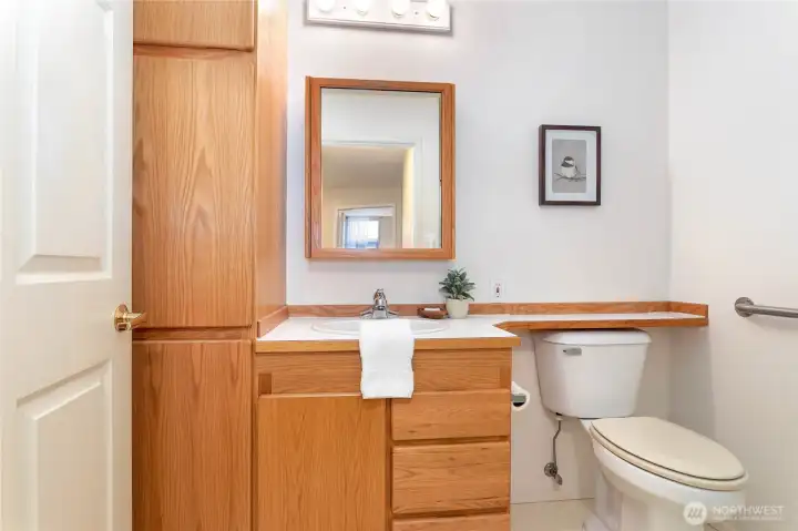 The second bathroom with a shower