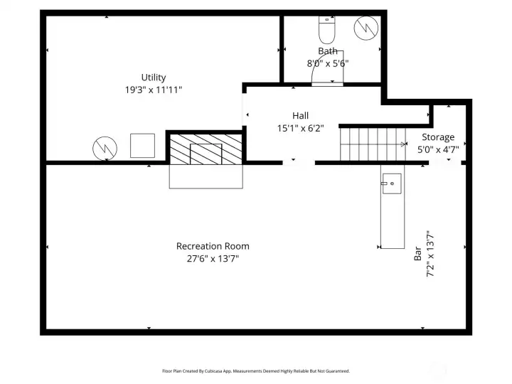 Basement floor plan.