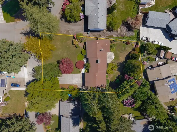 Huge lot, and the house is tucked back away from the street. Very little traffic comes through, aside from neighbors.