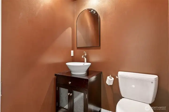 Powder bath downstairs.