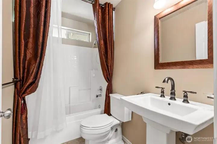 Upstairs hall bath.