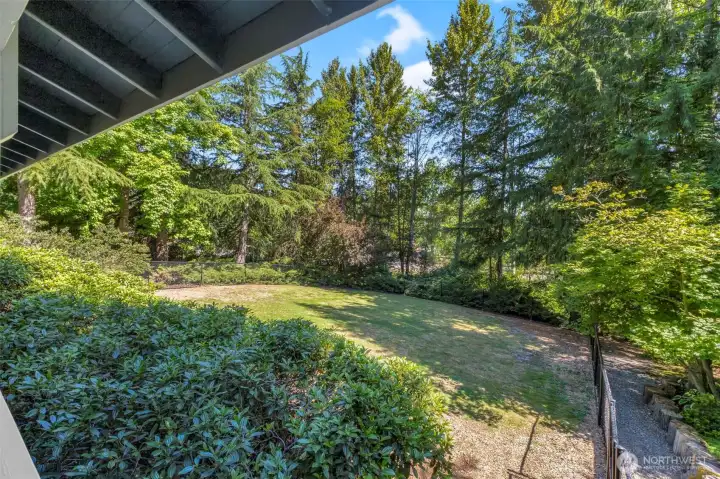 Separate yard is fully fenced, pet and kid ready!