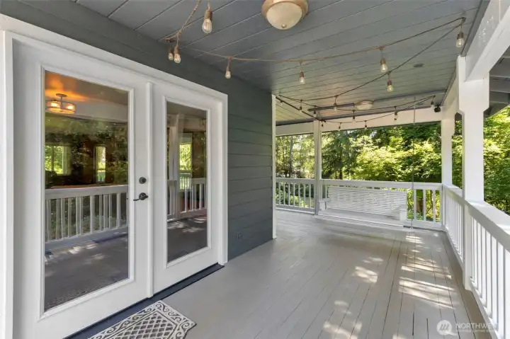 Wrap-around covered porch