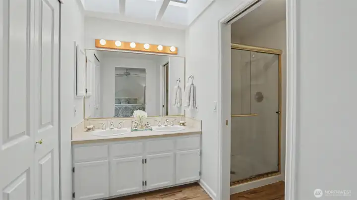 Primary bathroom Primary bathroom