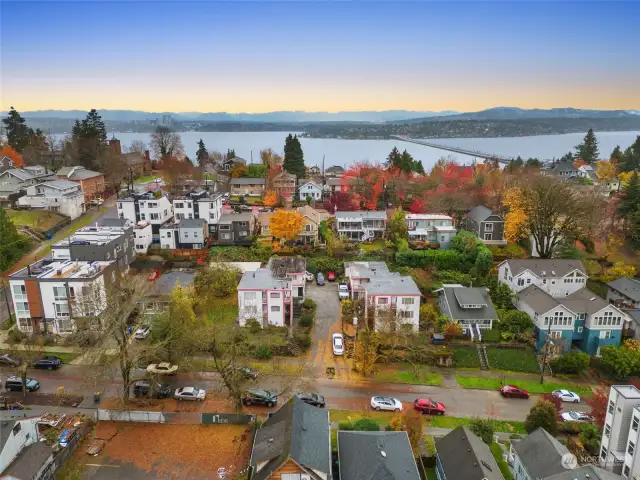 This house is in a perfect Leschi location. Ample space for new build or keep current buildings and add a 3rd with the 3546 sq ft additional lot. You can walk to schools and parks.