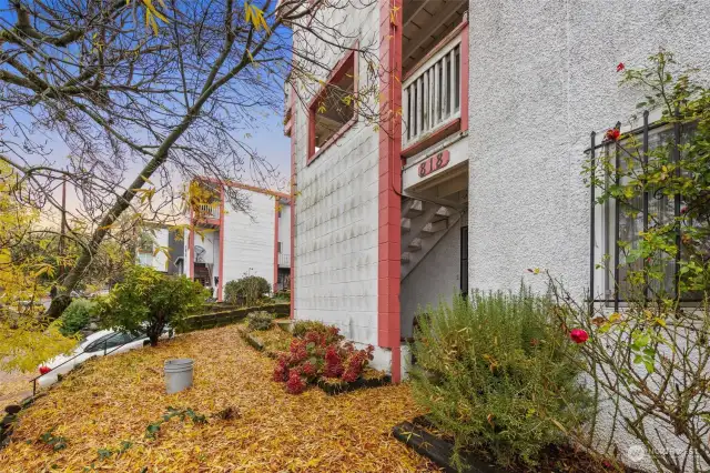 2nd building lower vacant apartment entrance.