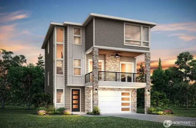 Example of the Braeburn floor plan to be located at 7585 S 130th Place.