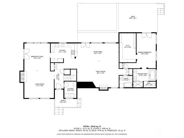 Main floor plan.