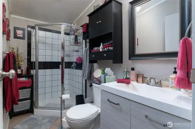 Beautiful updated second bath.