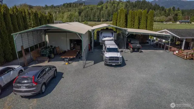 Car lovers and hobbyists will be thrilled with the 36 x 24 Blue Ribbon insulated shop/garage.
